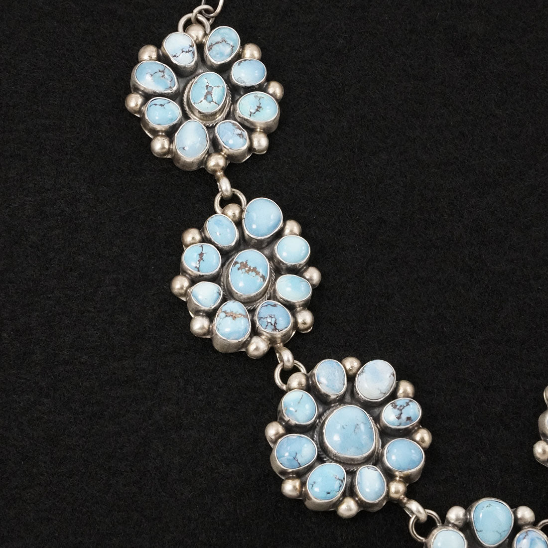 Kathleen Livingston Turquoise & Sterling Silver Necklace Set