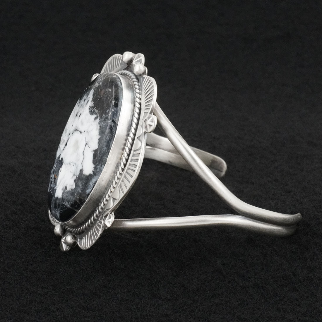 Vernon Johnson White Buffalo & Sterling Silver Bracelet