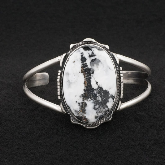Vernon Johnson White Buffalo & Sterling Silver Bracelet