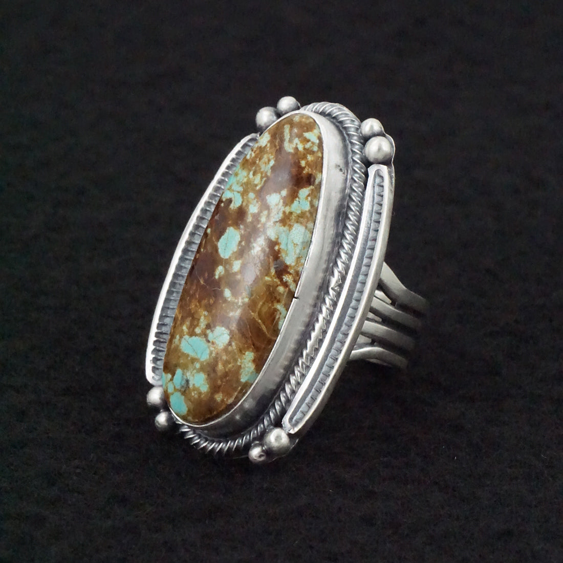 Randy Boyd Turquoise & Sterling Silver Ring Size 6.5