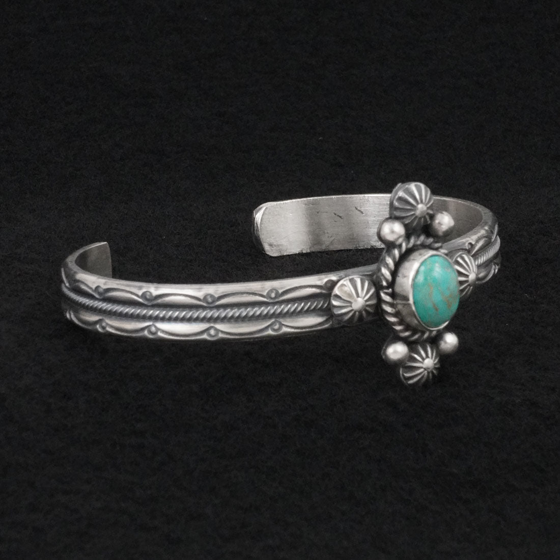 Michael Calladitto Turquoise & Sterling Silver Bracelet