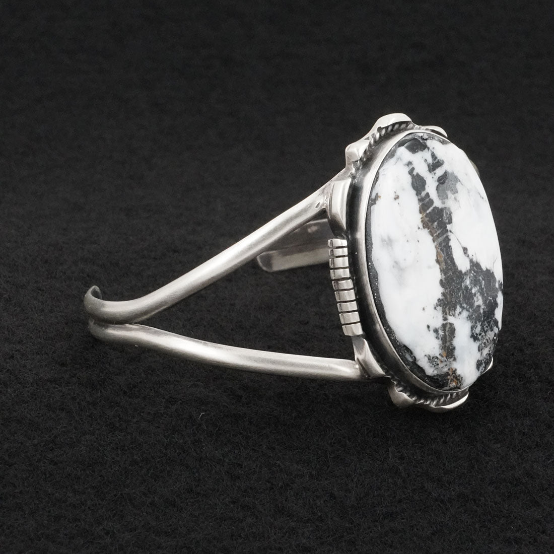 Vernon Johnson White Buffalo & Sterling Silver Bracelet