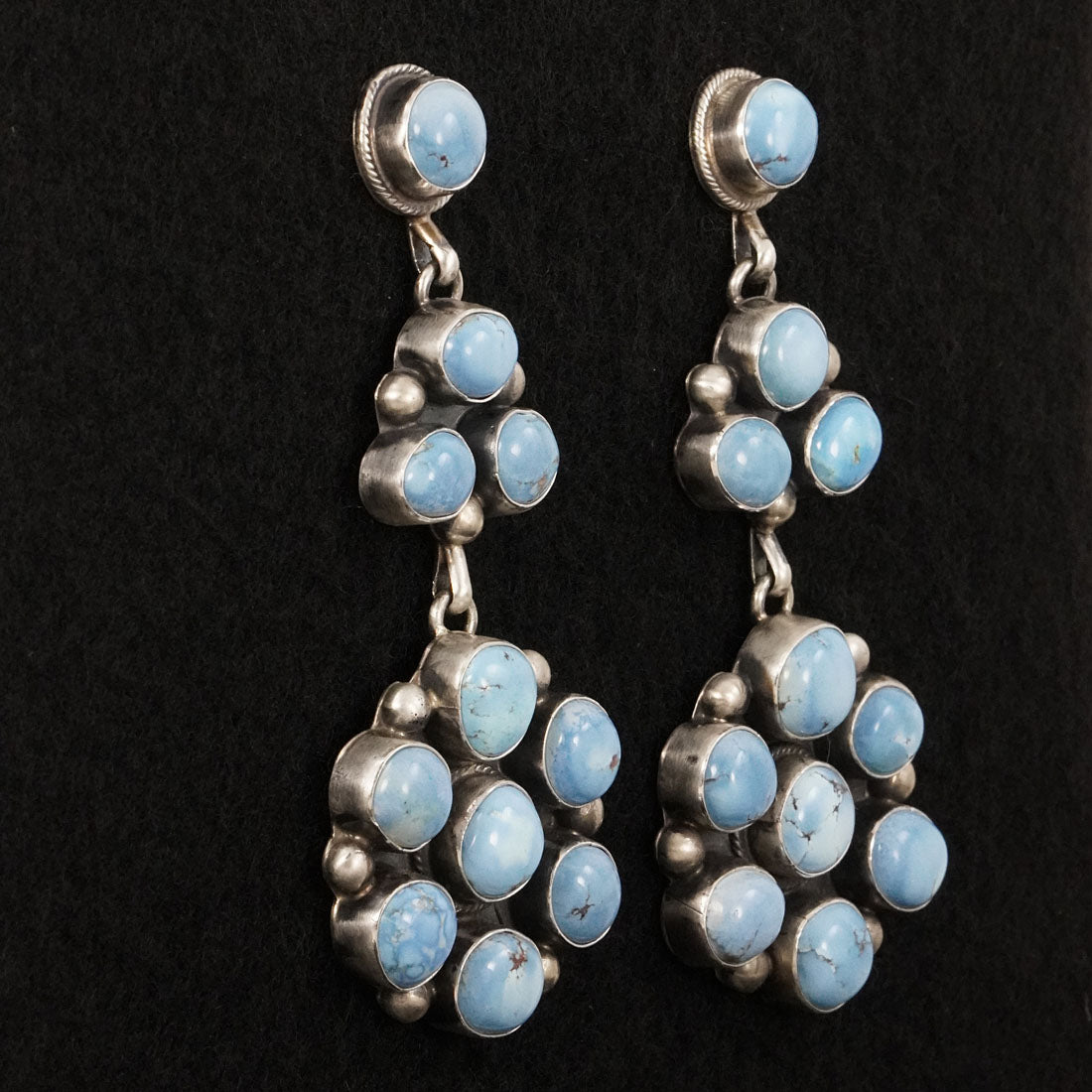 Kathleen Livingston Turquoise & Sterling Silver Earrings