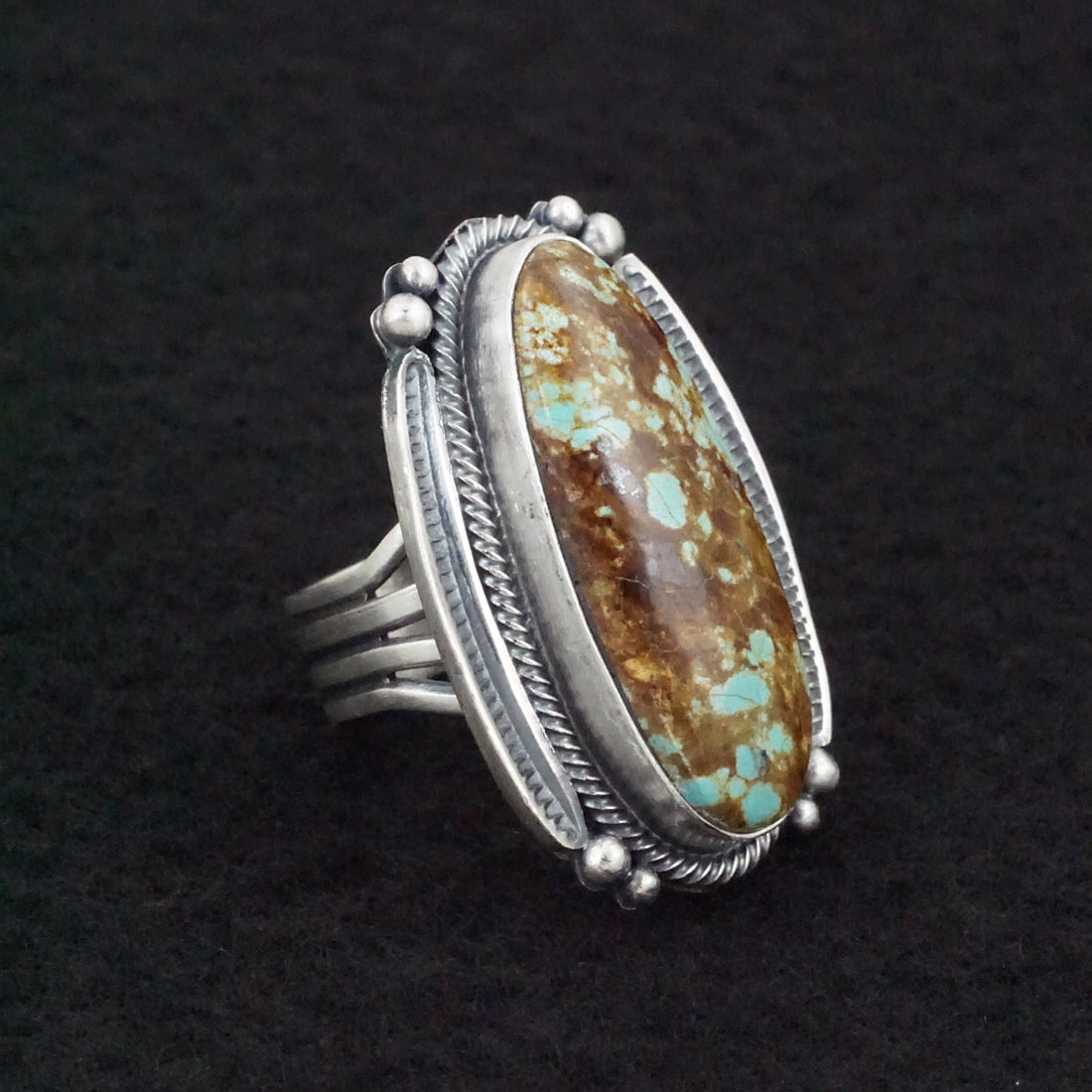 Randy Boyd Turquoise & Sterling Silver Ring Size 6.5