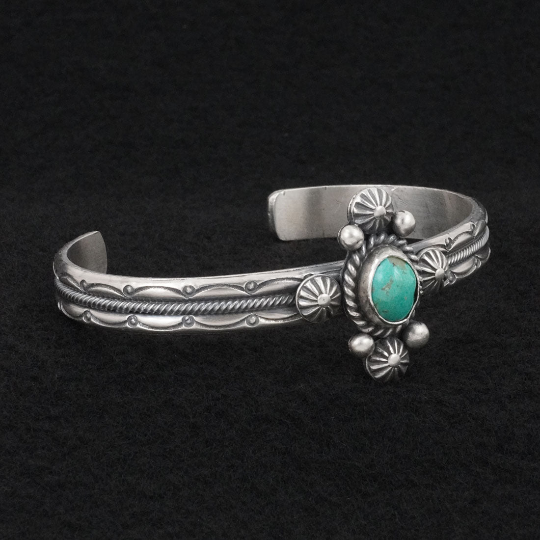 Michael Calladitto Turquoise & Sterling Silver Bracelet