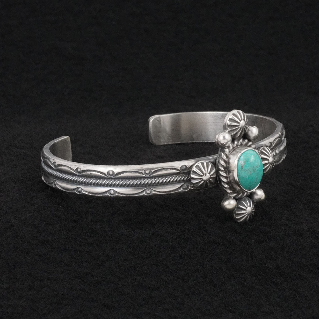 Michael Calladitto Turquoise & Sterling Silver Bracelet