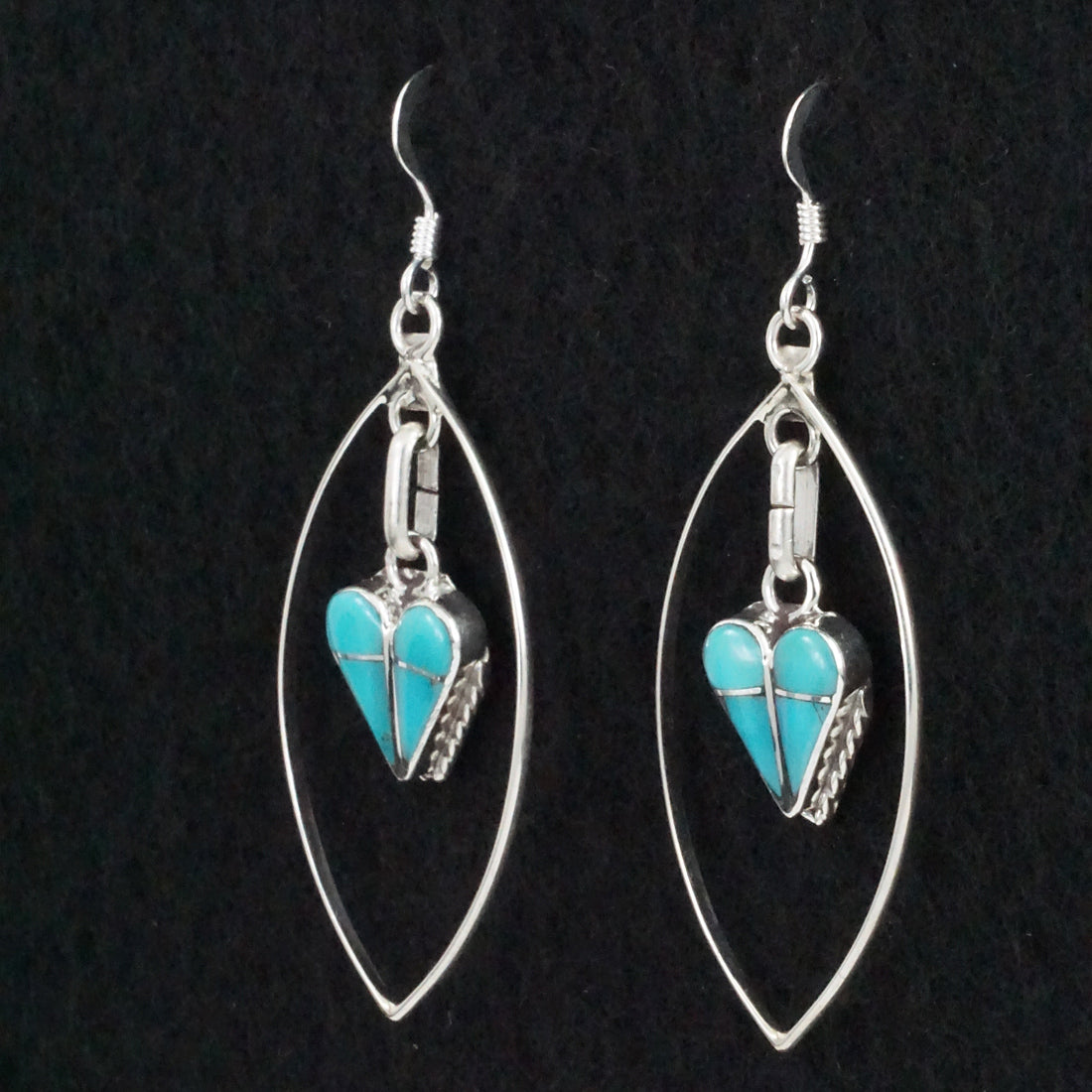 Velda Nastacio Turquoise & Sterling Silver Earrings