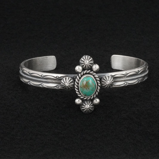 Michael Calladitto Turquoise & Sterling Silver Bracelet
