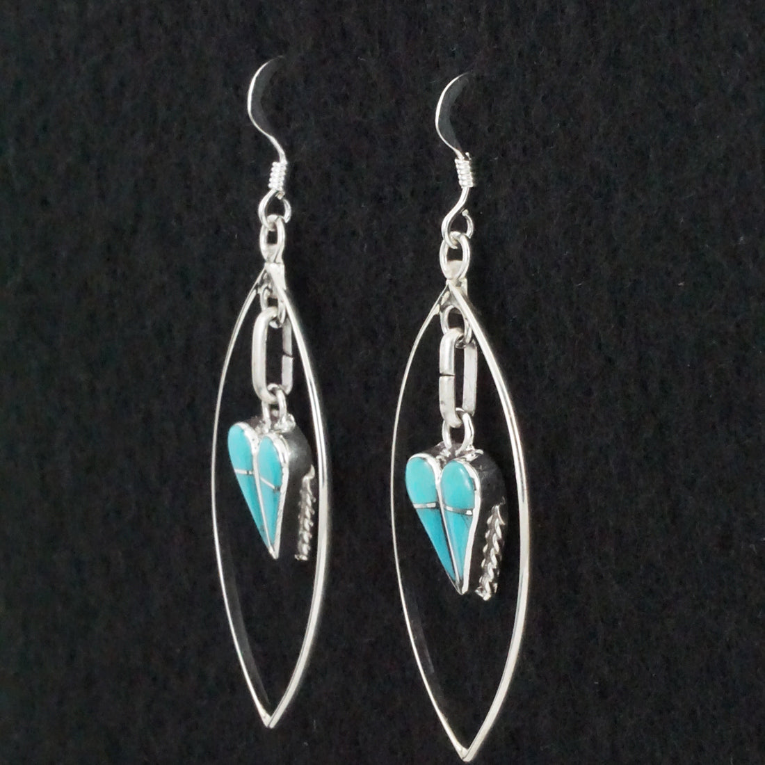 Velda Nastacio Turquoise & Sterling Silver Earrings