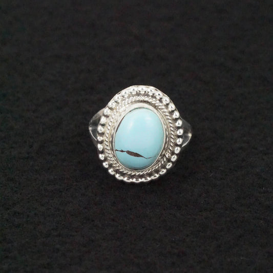 Joelias Draper Turquoise & Sterling Silver Ring Size 6