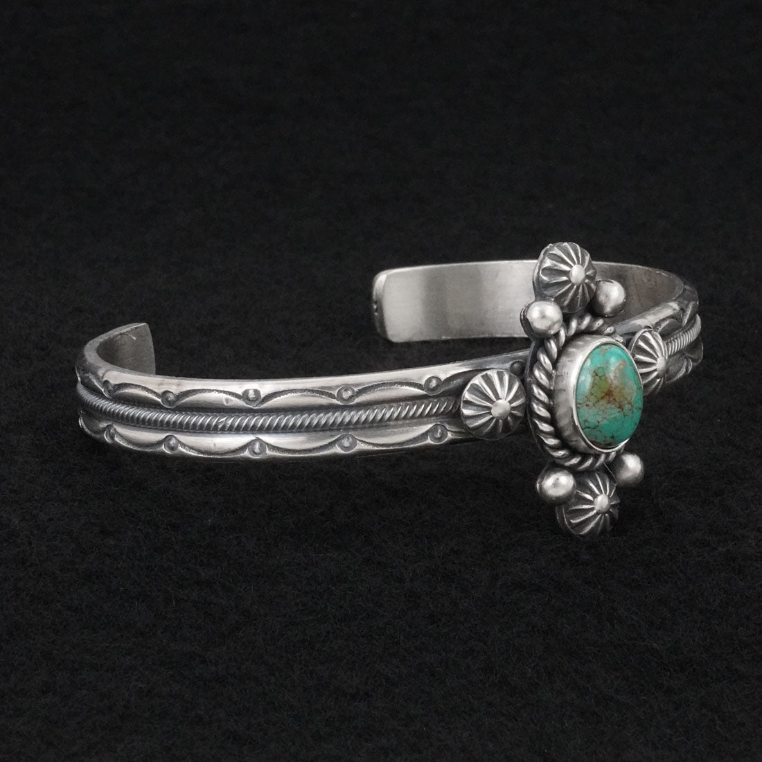 Michael Calladitto Turquoise & Sterling Silver Bracelet
