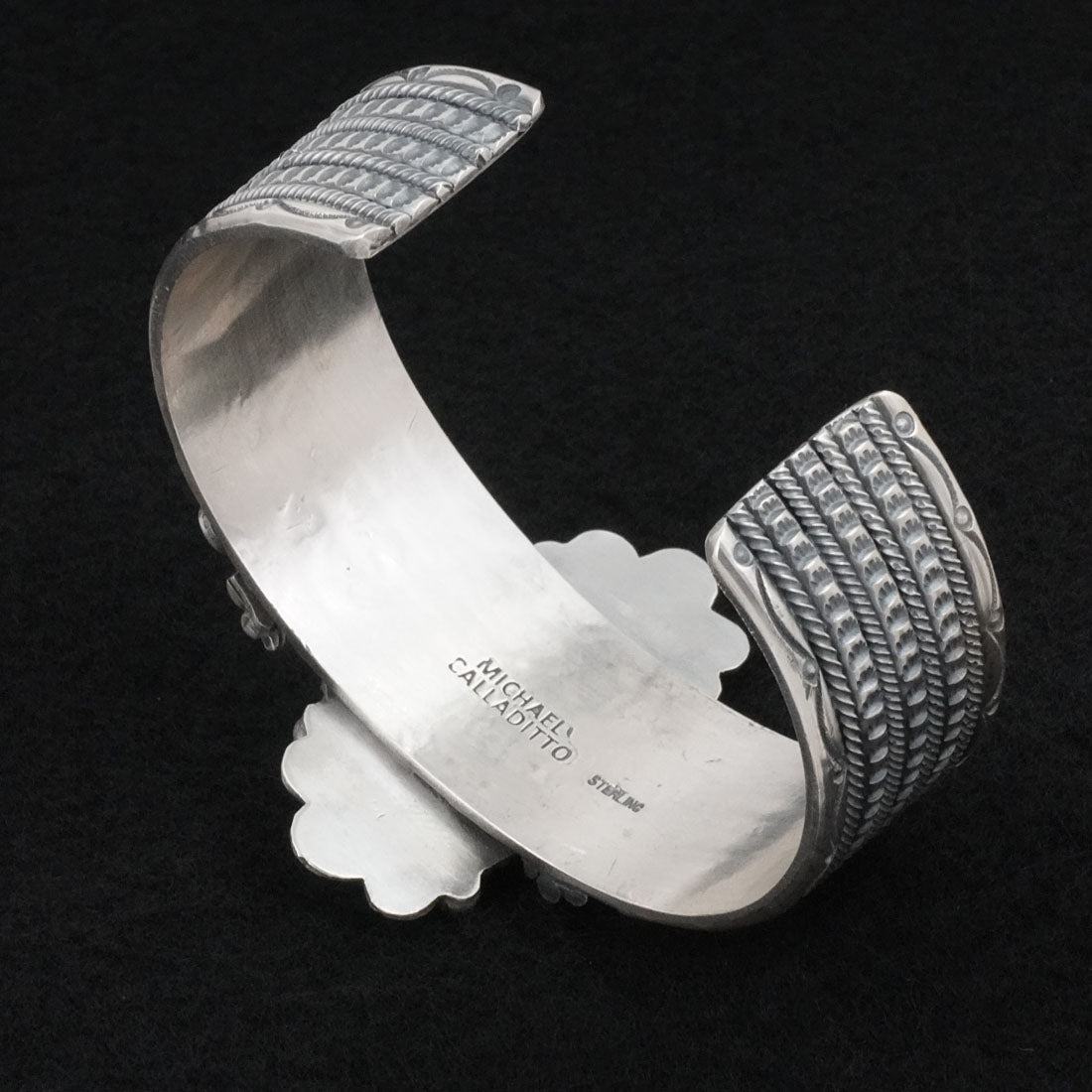 Michael Calladitto Turquoise & Sterling Silver Bracelet