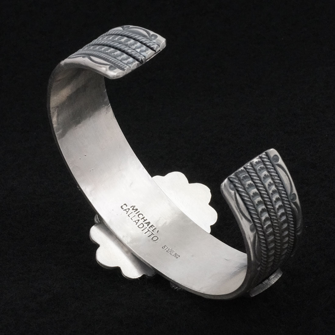 Michael Calladitto Turquoise & Sterling Silver Bracelet