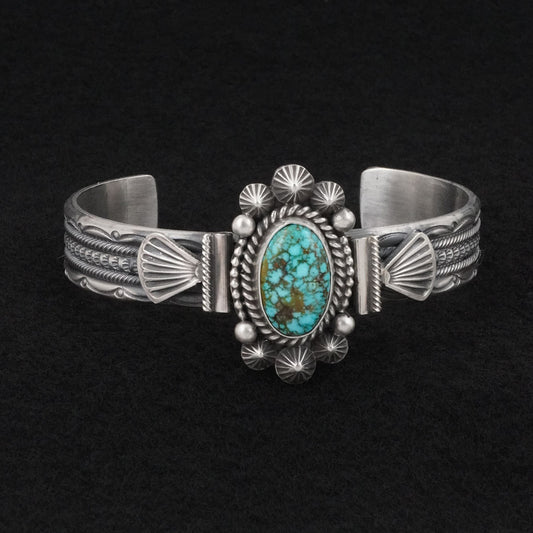 Michael Calladitto Turquoise & Sterling Silver Bracelet