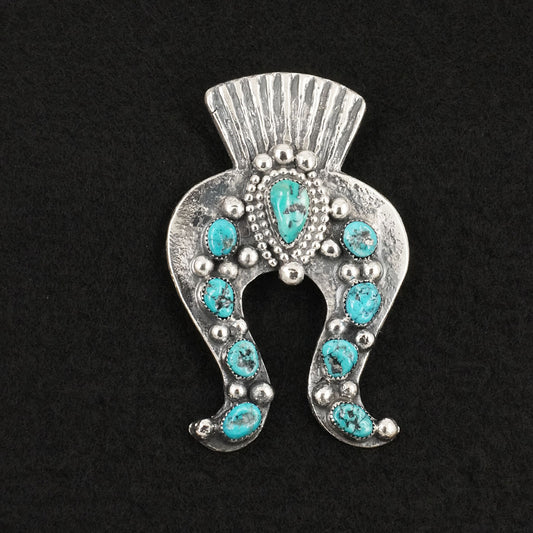 Delbert Arviso Turquoise & Sterling Silver Pendant