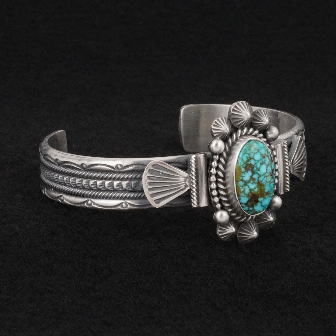 Michael Calladitto Turquoise & Sterling Silver Bracelet