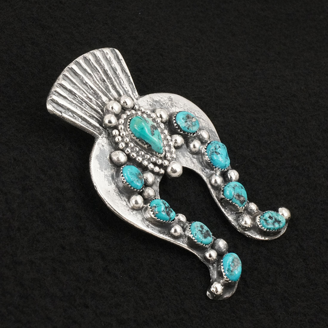 Delbert Arviso Turquoise & Sterling Silver Pendant