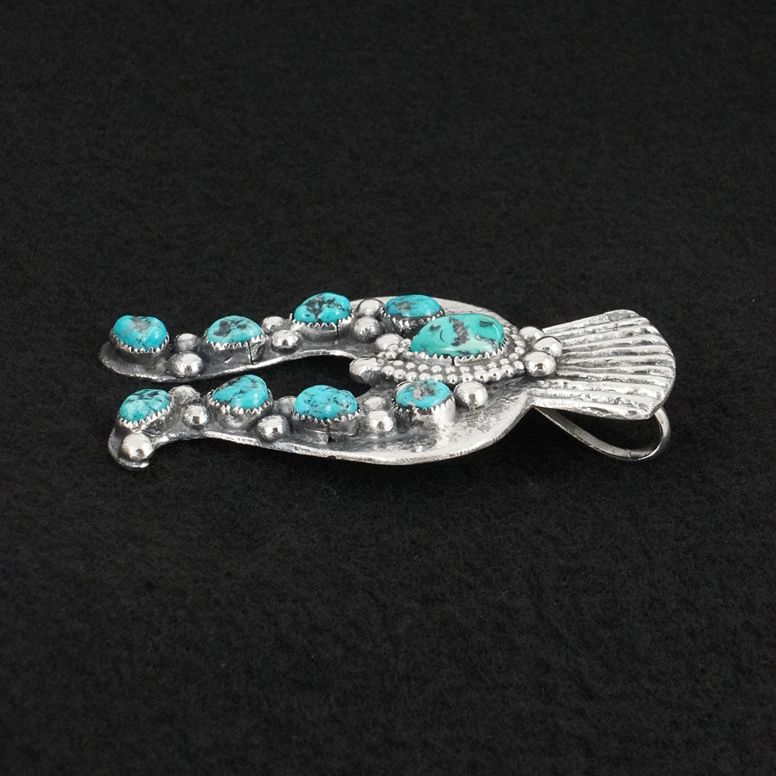 Delbert Arviso Turquoise & Sterling Silver Pendant