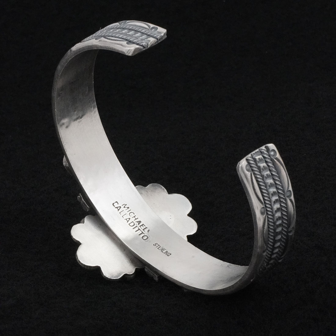 Michael Calladitto Turquoise & Sterling Silver Bracelet