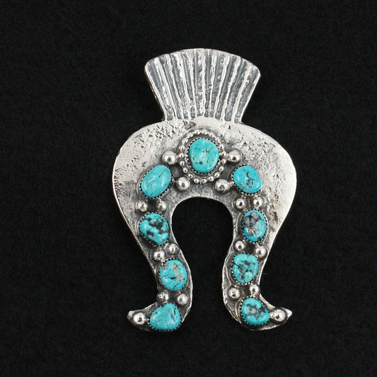 Delbert Arviso Turquoise & Sterling Silver Pendant