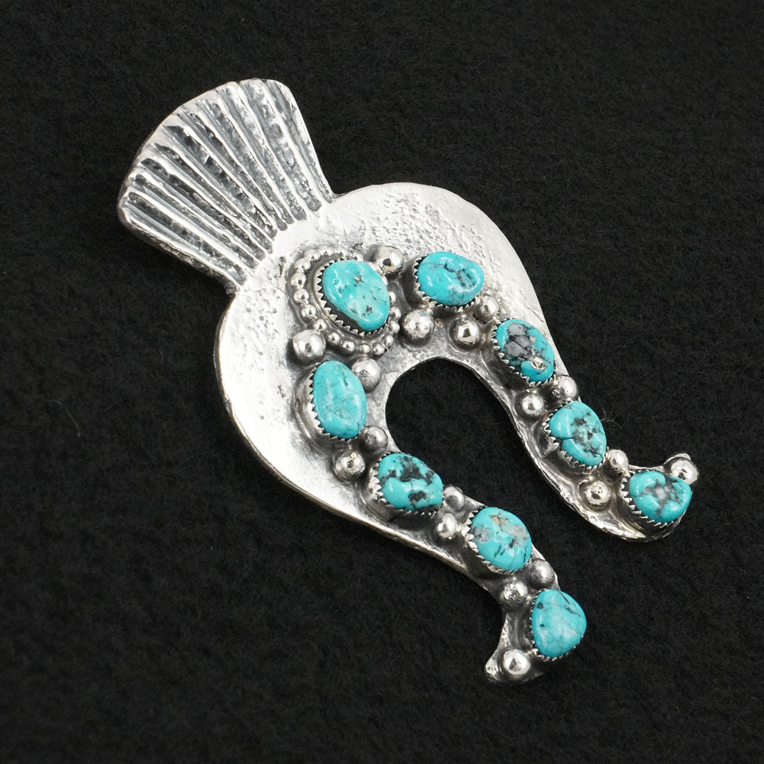 Delbert Arviso Turquoise & Sterling Silver Pendant