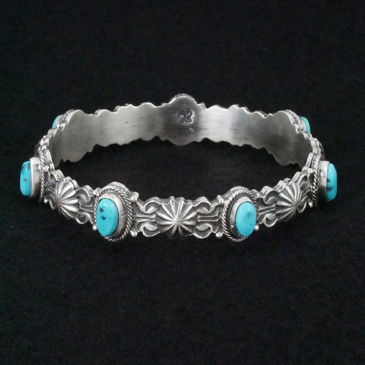 Thomas Yazzie Turquoise & Sterling Silver Bracelet