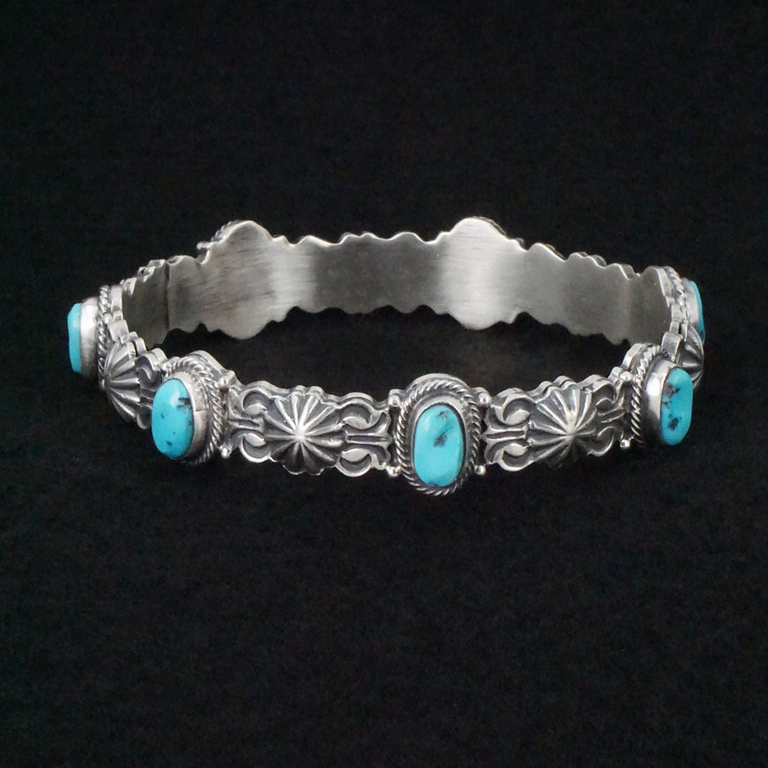 Thomas Yazzie Turquoise & Sterling Silver Bracelet