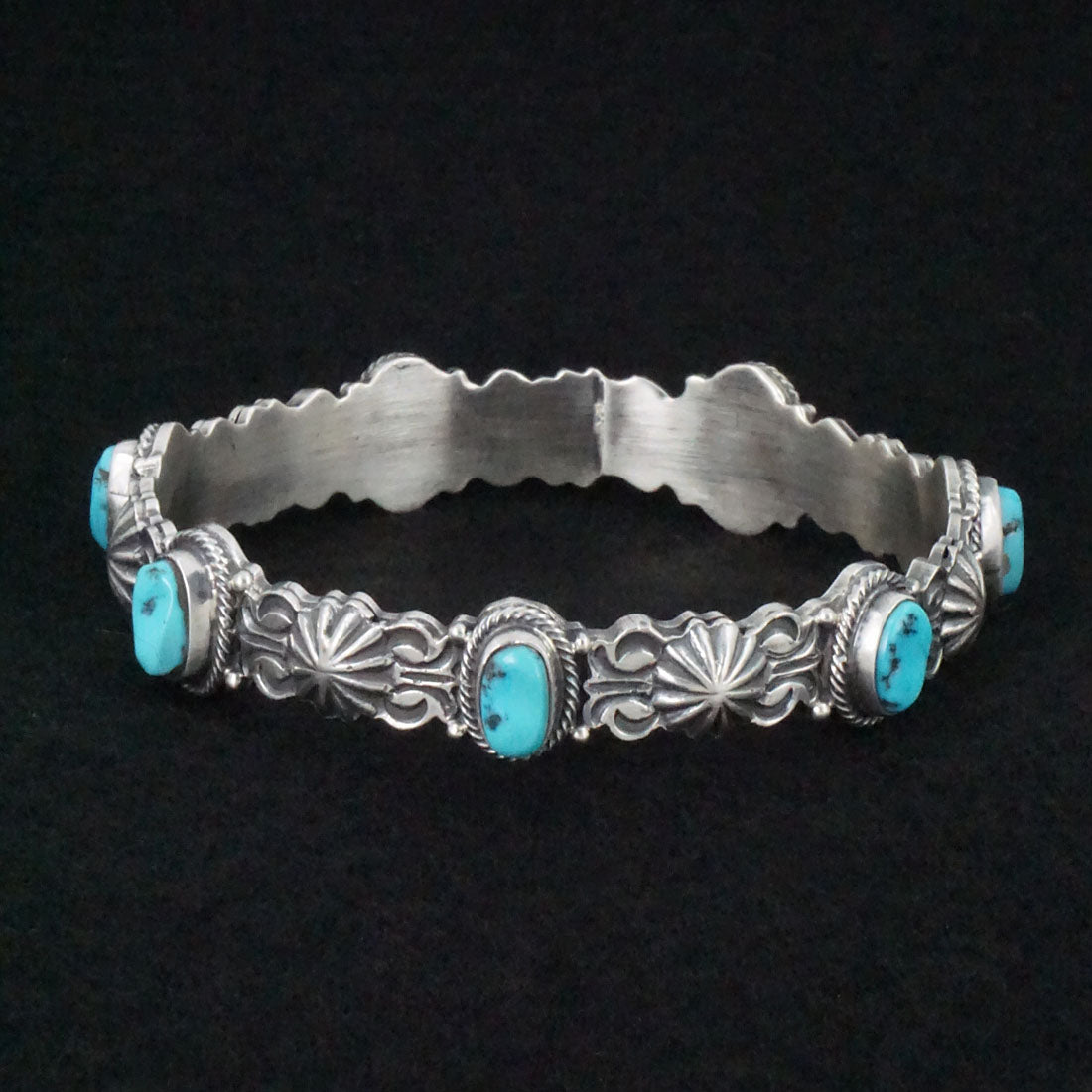 Thomas Yazzie Turquoise & Sterling Silver Bracelet