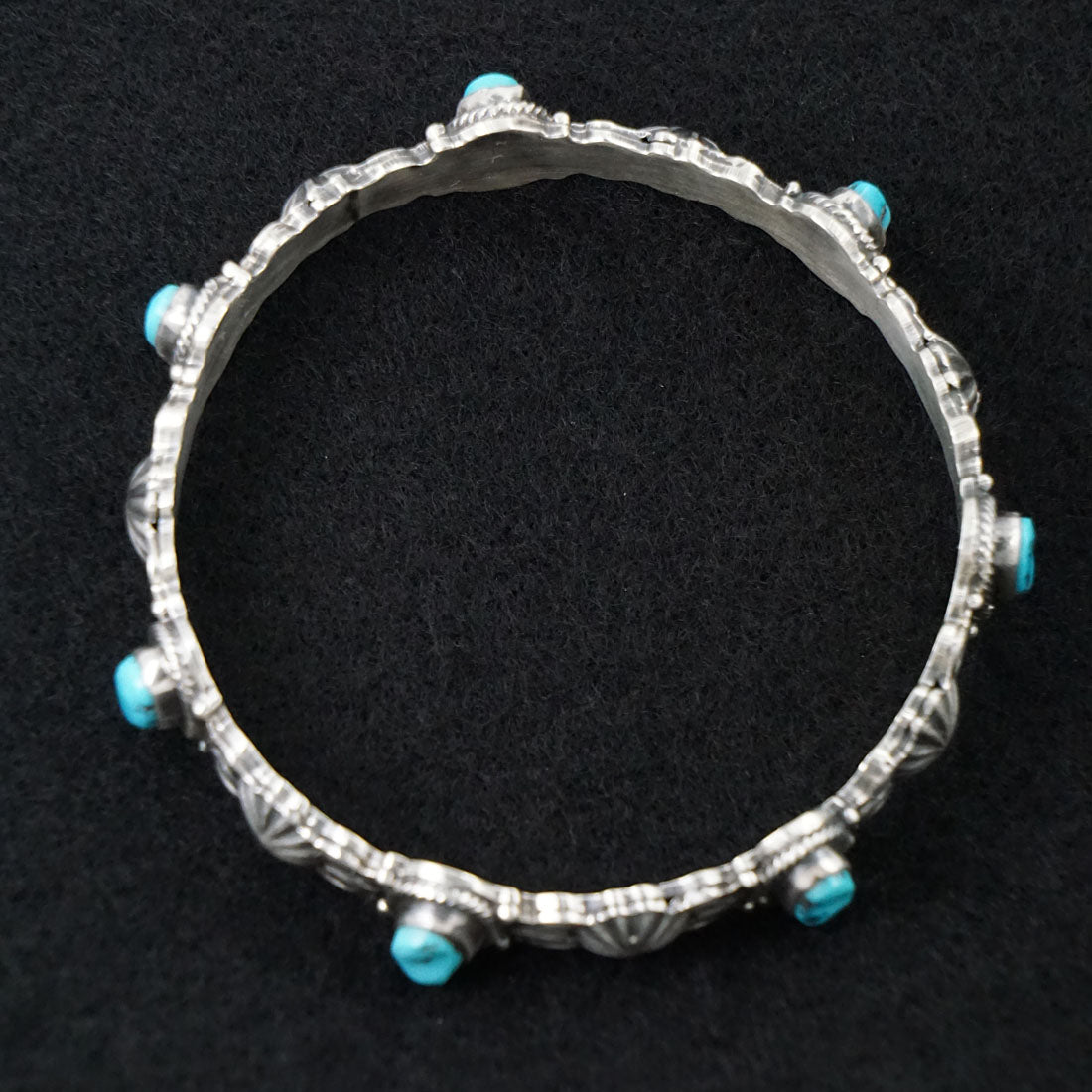 Thomas Yazzie Turquoise & Sterling Silver Bracelet