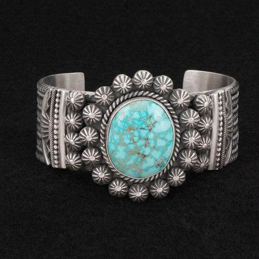 Michael Calladitto Turquoise & Sterling Silver Bracelet