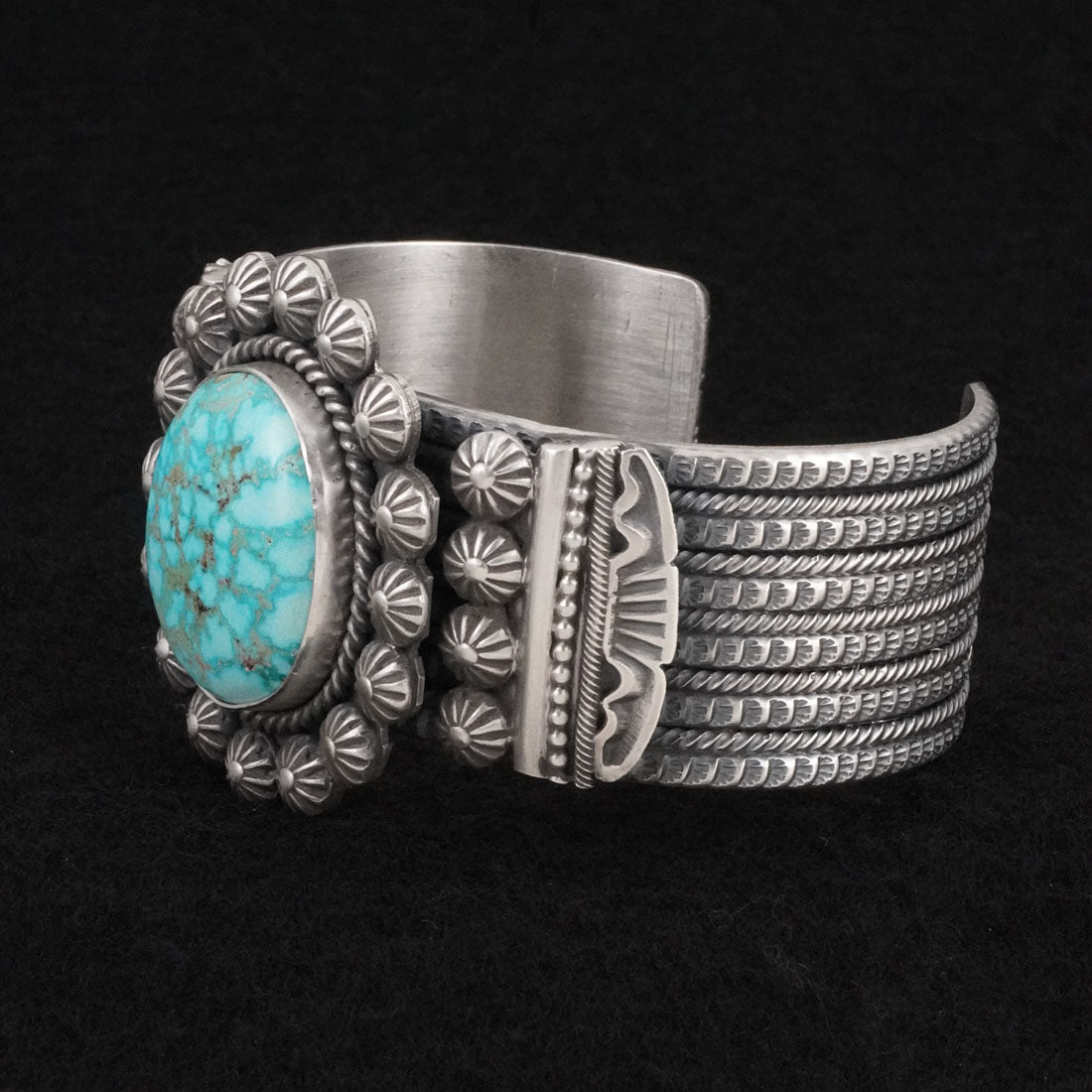 Michael Calladitto Turquoise & Sterling Silver Bracelet