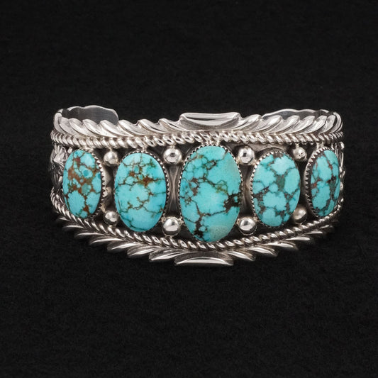 Anthony Brown Turquoise & Sterling Silver Bracelet