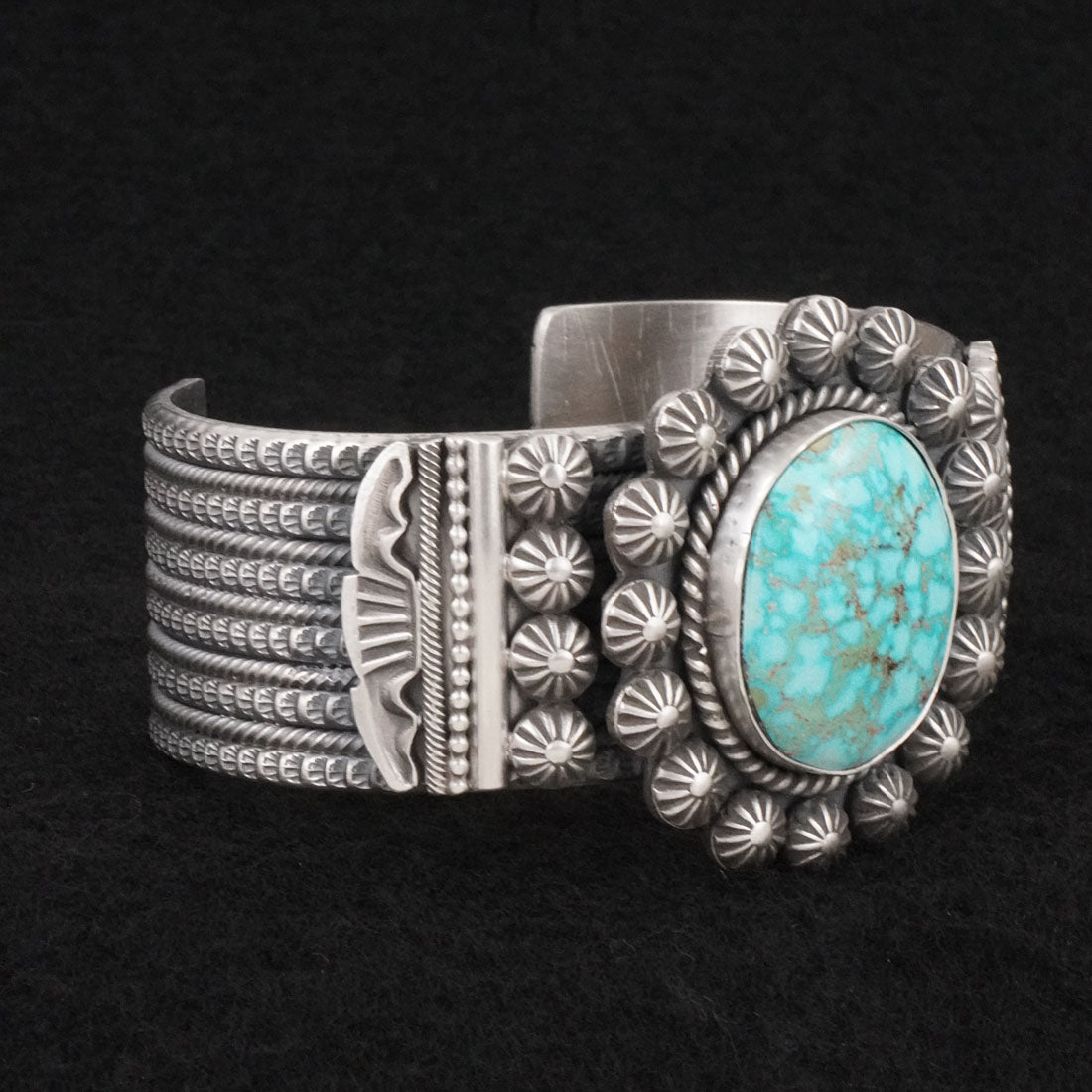 Michael Calladitto Turquoise & Sterling Silver Bracelet