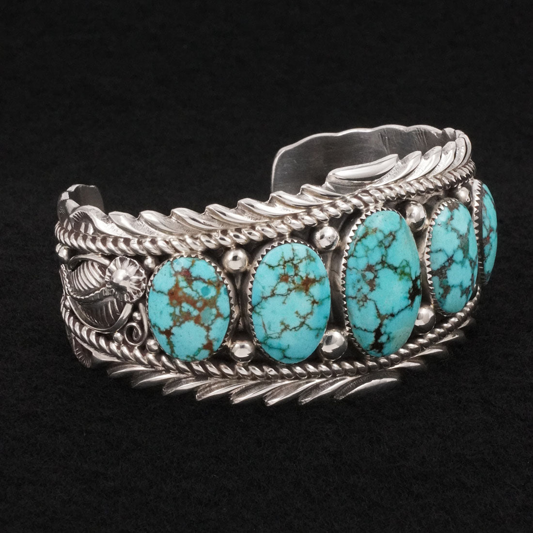 Anthony Brown Turquoise & Sterling Silver Bracelet