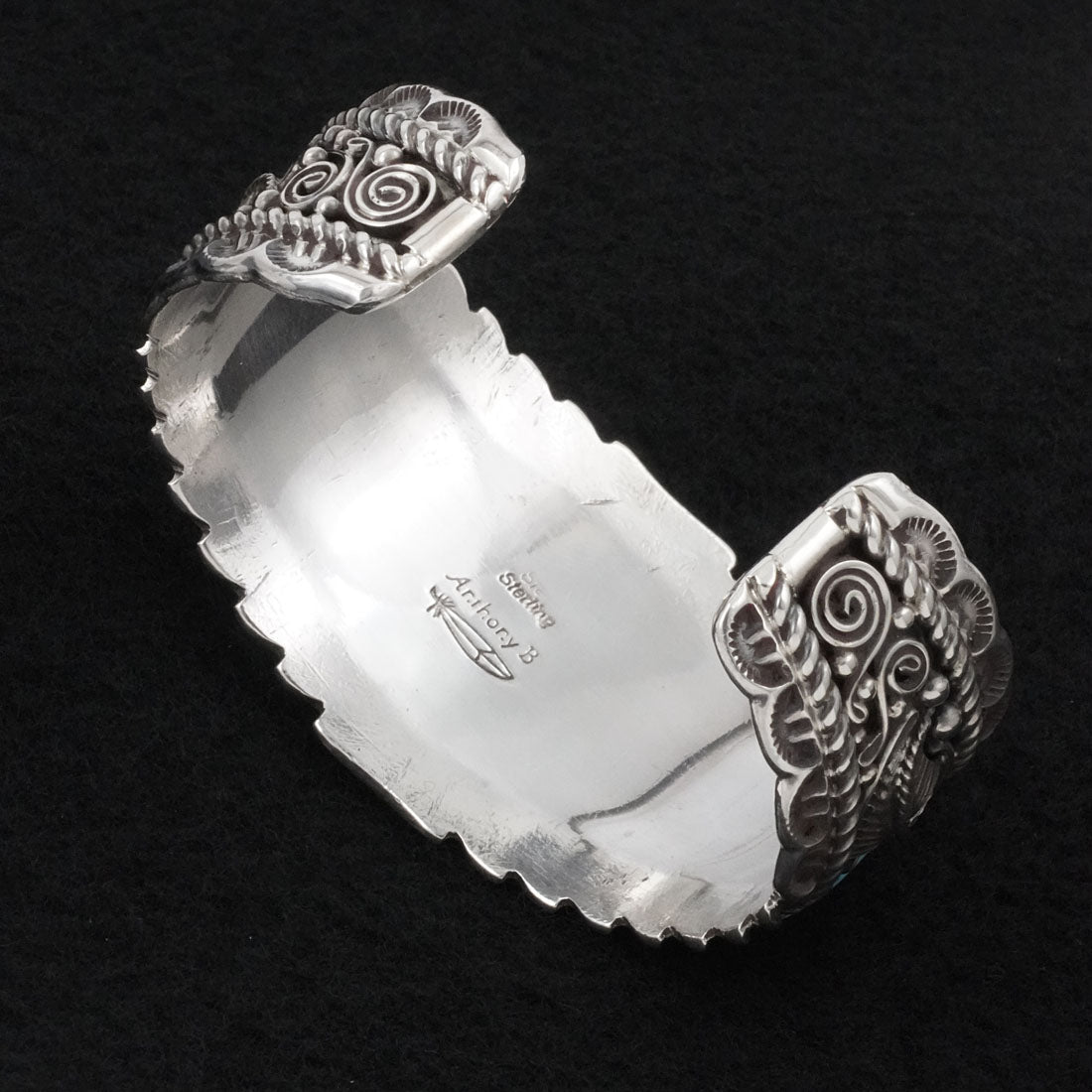 Anthony Brown Turquoise & Sterling Silver Bracelet