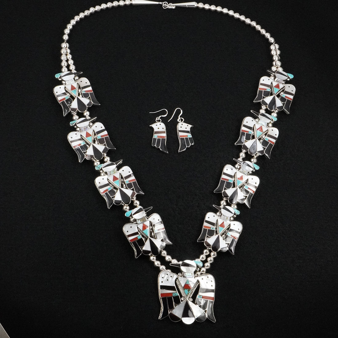 Bobby & Corraine Shack Multi-Stone & Sterling Silver Necklace Set