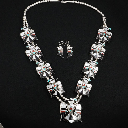 Bobby & Corraine Shack Multi-Stone & Sterling Silver Necklace Set