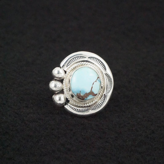Joelias Draper Turquoise & Sterling Silver Ring Size 5.5