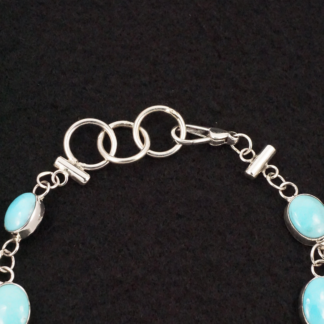 Marco Begaye Turquoise & Sterling Silver Link Bracelet