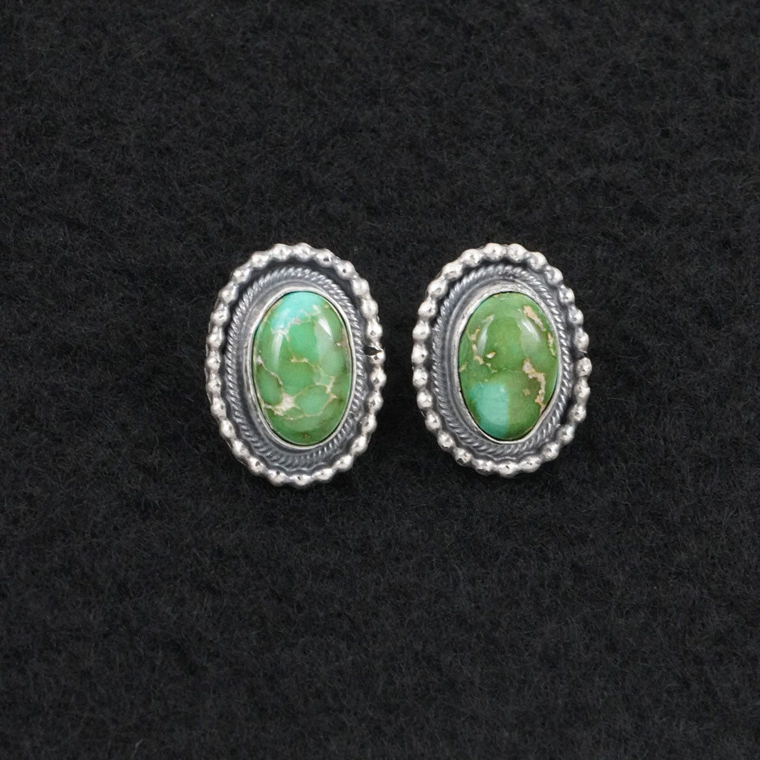 Darrin Livingston Turquoise & Sterling Silver Squash Blossom Set