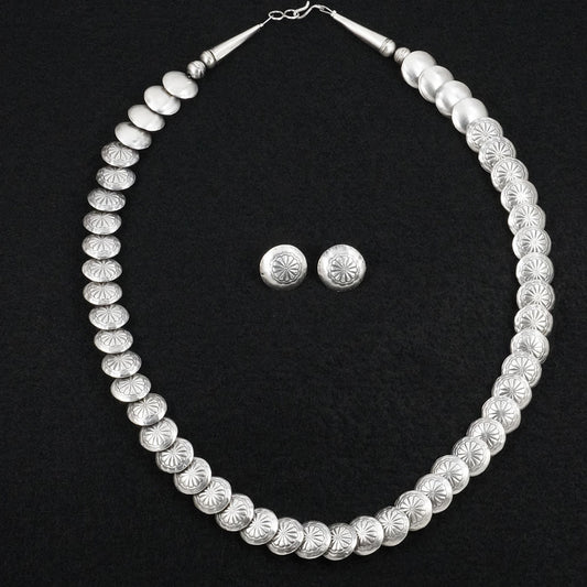 Tim Thompson Sterling Silver Necklace & Earrings Set