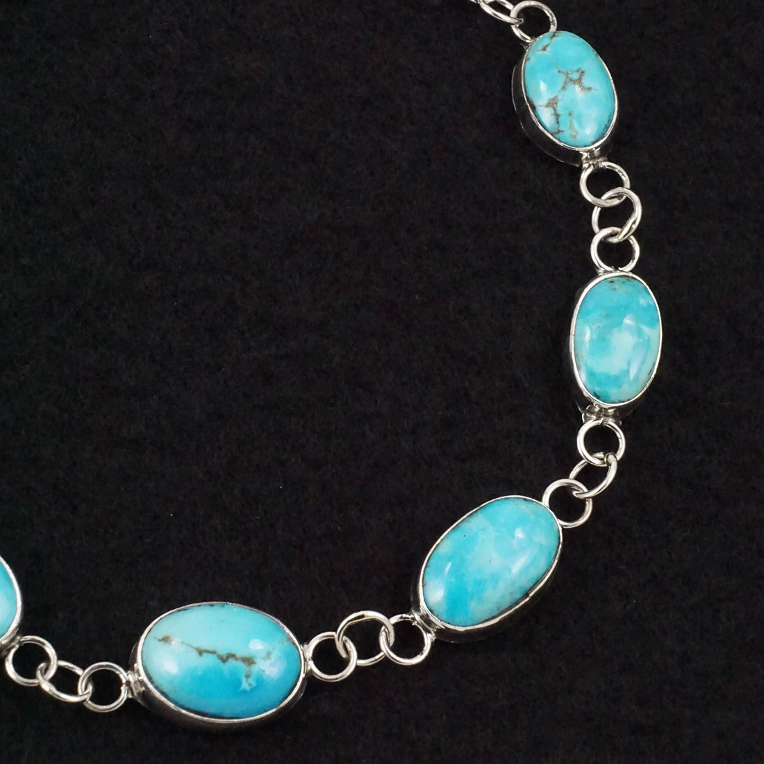 Marco Begaye Turquoise & Sterling Silver Link Bracelet