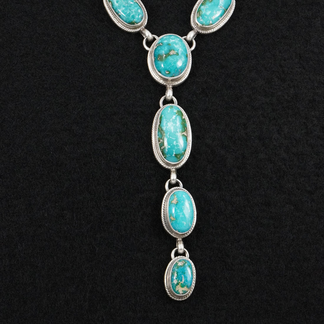 Kathleen Livingston Turquoise & Sterling Silver Necklace Set