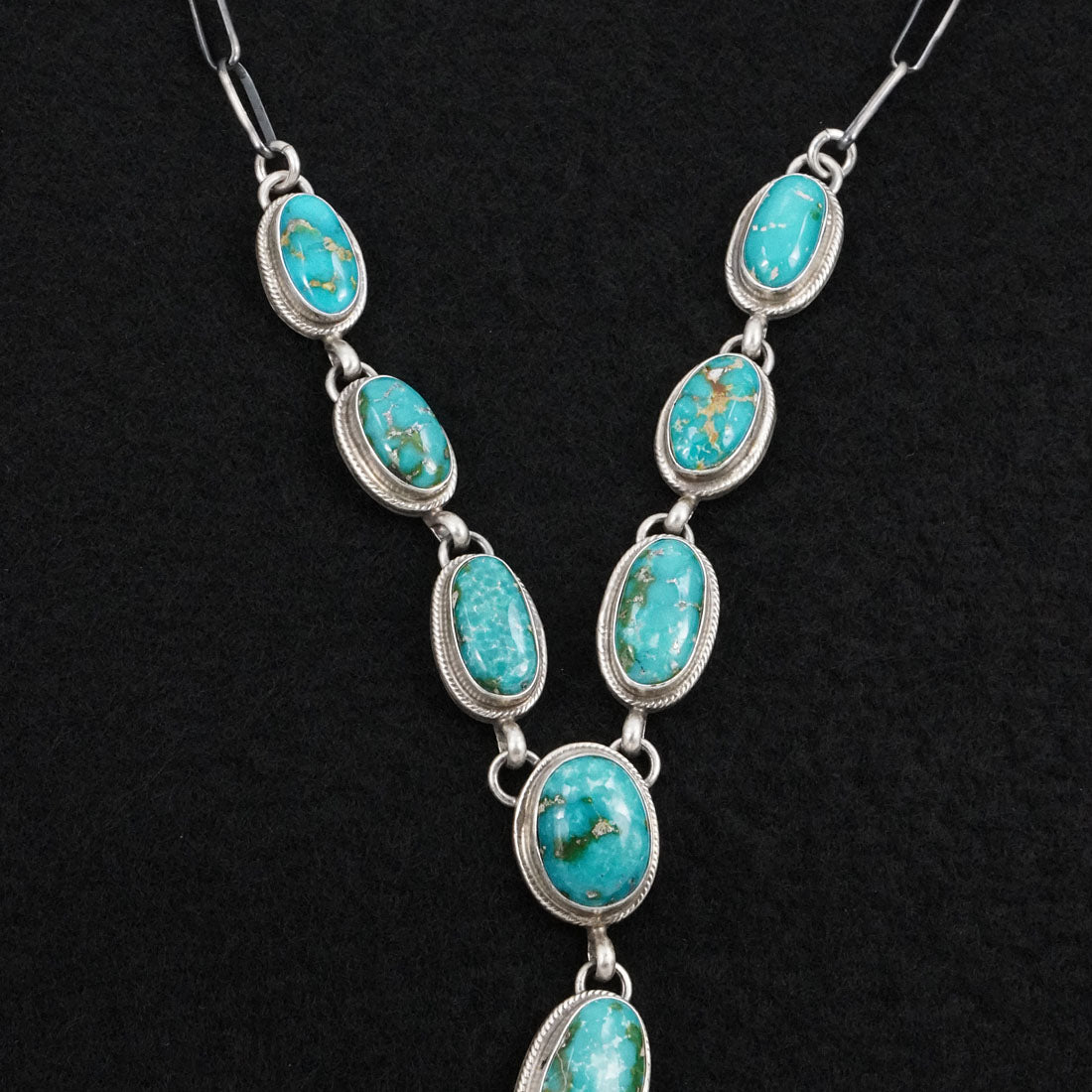 Kathleen Livingston Turquoise & Sterling Silver Necklace Set