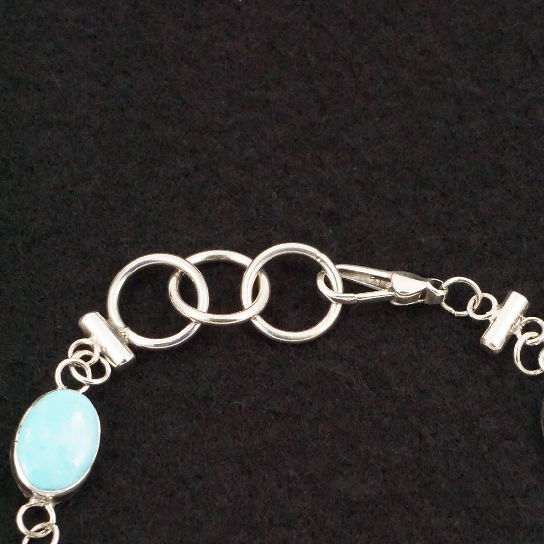 Marco Begaye Turquoise & Sterling Silver Link Bracelet