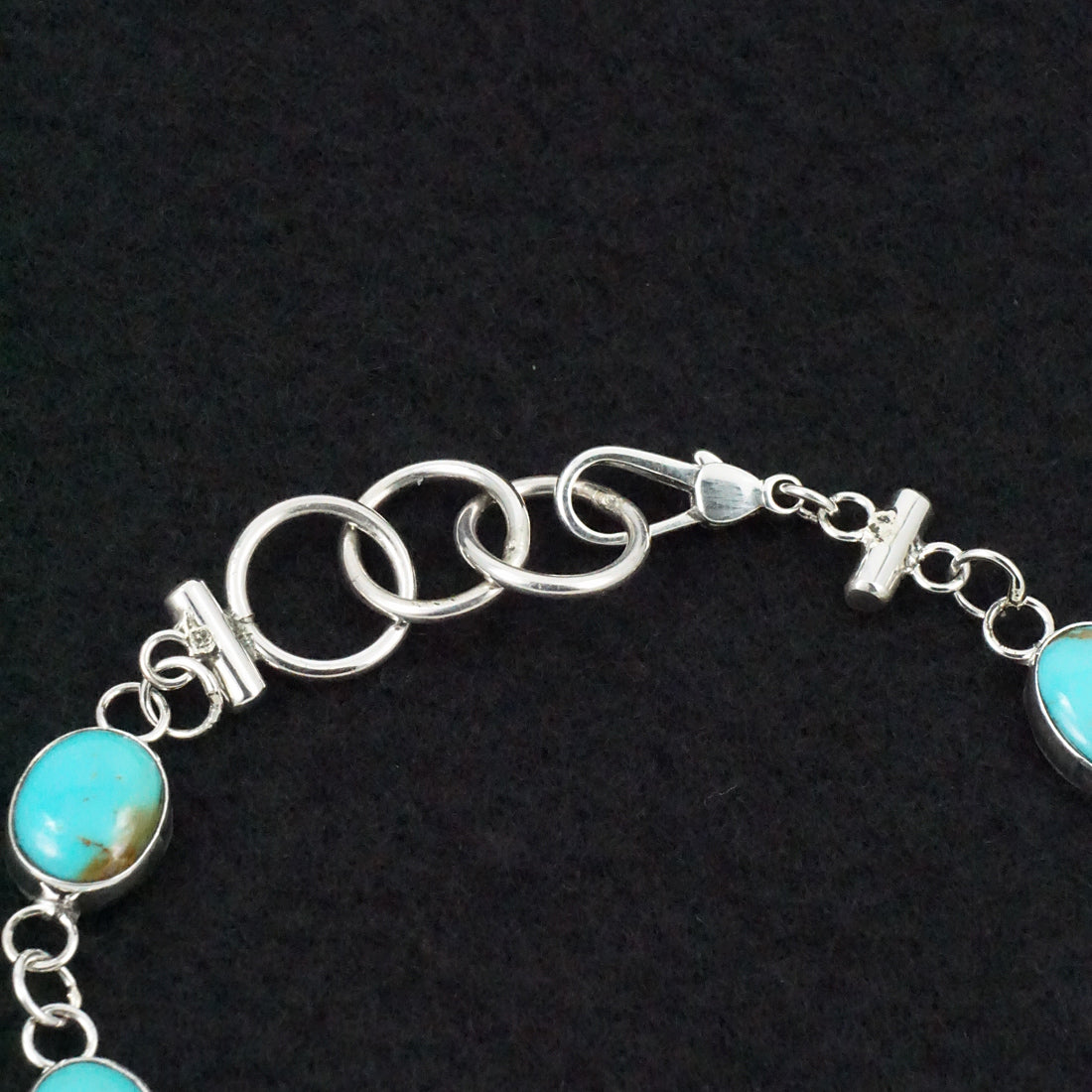 Marco Begaye Turquoise & Sterling Silver Link Bracelet