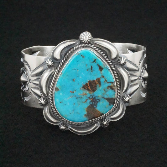 Raymond Delgarito Turquoise & Sterling Silver Bracelet
