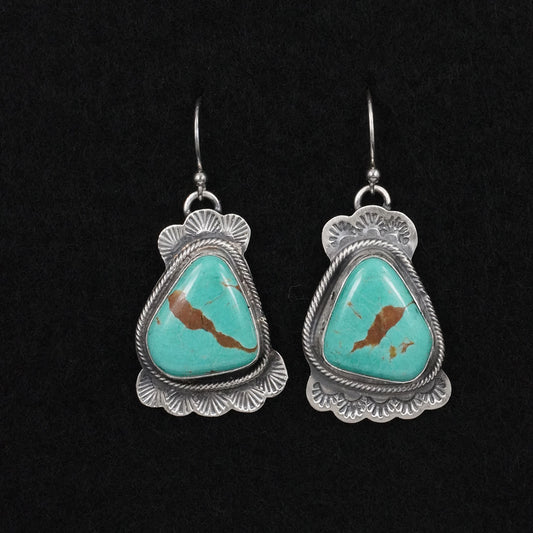 Bobby Johnson Turquoise & Sterling Silver Earrings