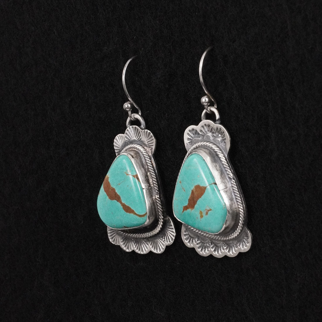 Bobby Johnson Turquoise & Sterling Silver Earrings