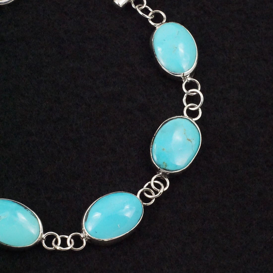 Marco Begaye Turquoise & Sterling Silver Link Bracelet